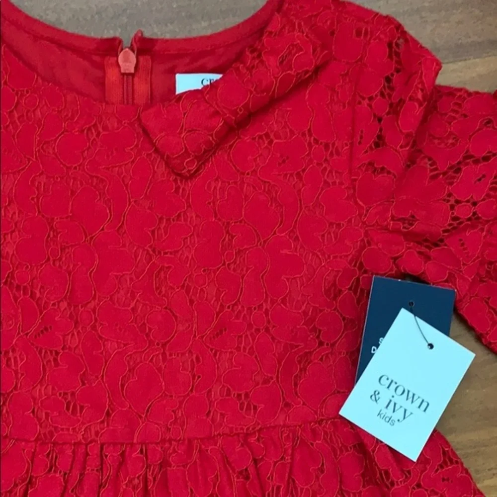 CROWN AND IVY...little girl’s lace dress - Picture 3 of 6